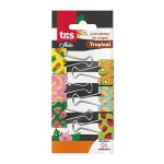 prendedor de papel holic tropical - colorido - 25mm - polybag c/6 un -
tris