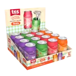 apontador com depósito + borracha soda holic lanchinhos - cores sortidas
- display c/16 un - tris