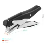 Grampeador Alicate B5329 - 26/6 - Metálico - Preto - 20 Folhas - CaixaC/1 un - Bazze - Thumbnail 4
