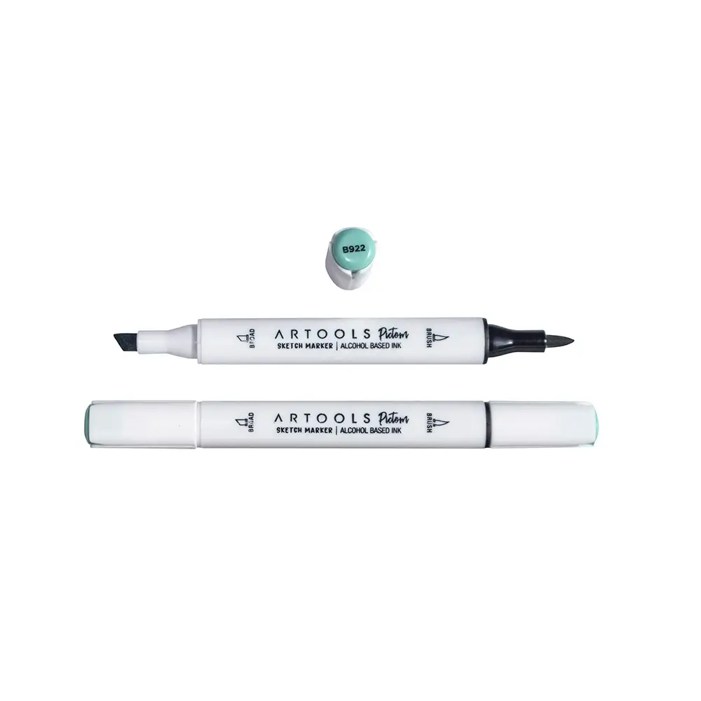 Marcador à Base de Álcool Pictom - Azul B922 - Caixa C/ 6 un - Artools - Imagem 2