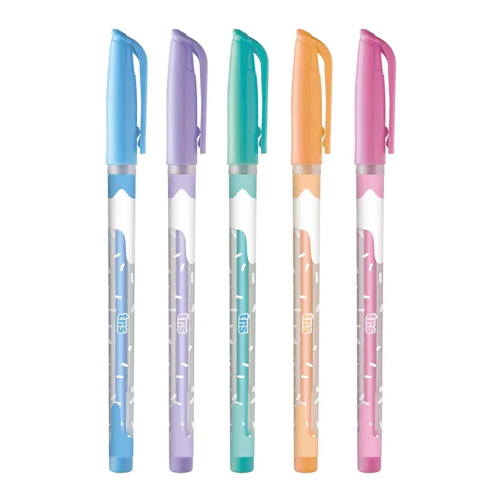 Caneta Esferográfica Candy Holic Fofurices - Cores Sortidas - 0.7mm - Cart C/5 UN - Tris - Imagem 2