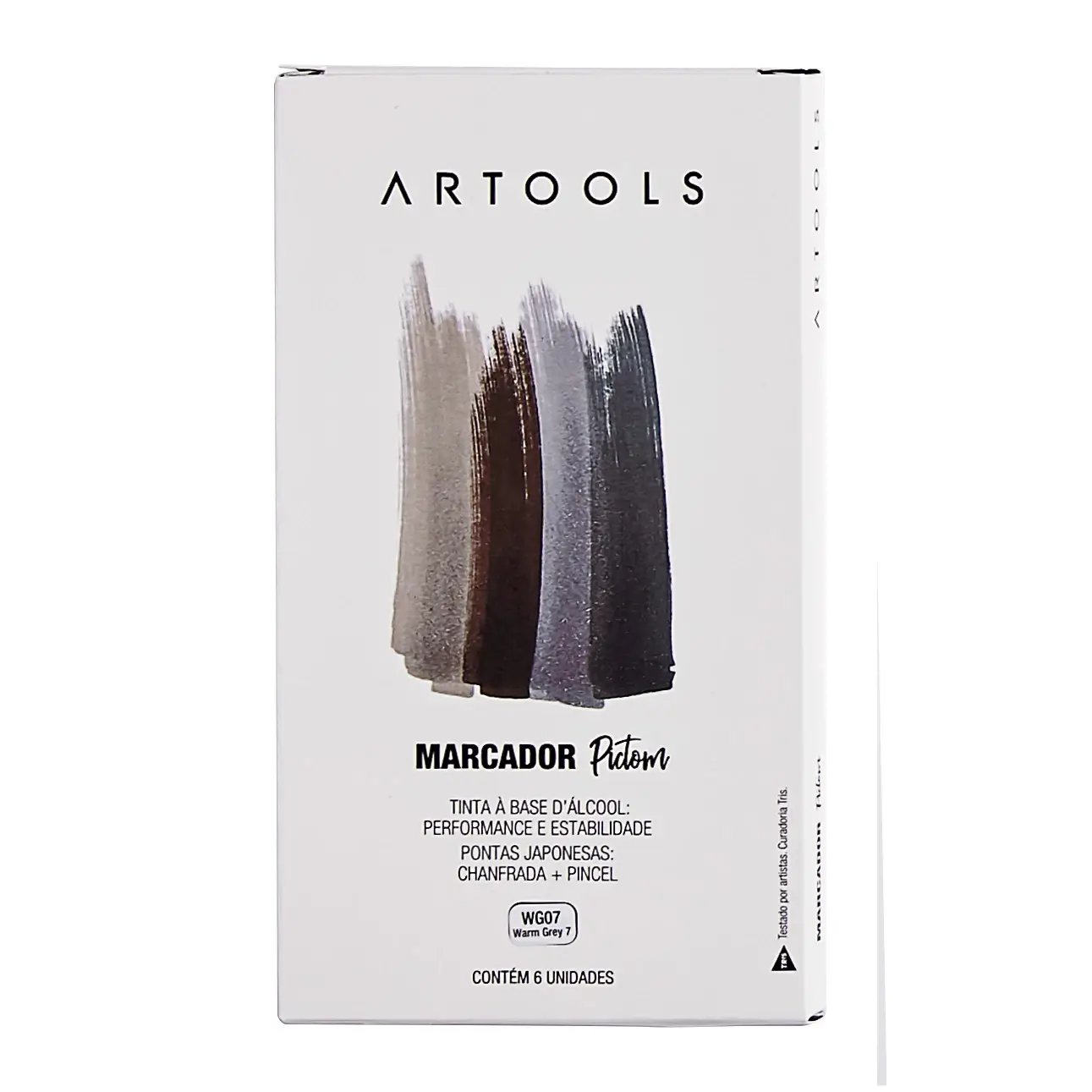 Marcador à Base de Álcool Pictom - Cinza GG09 - Caixa C/ 6 un - Artools - Imagem 1