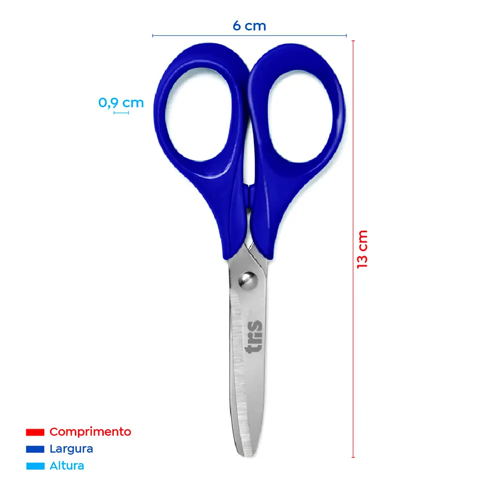 Tesoura Escolar Class Basic - 13cm - Display C/20 un - Tris - Imagem 5