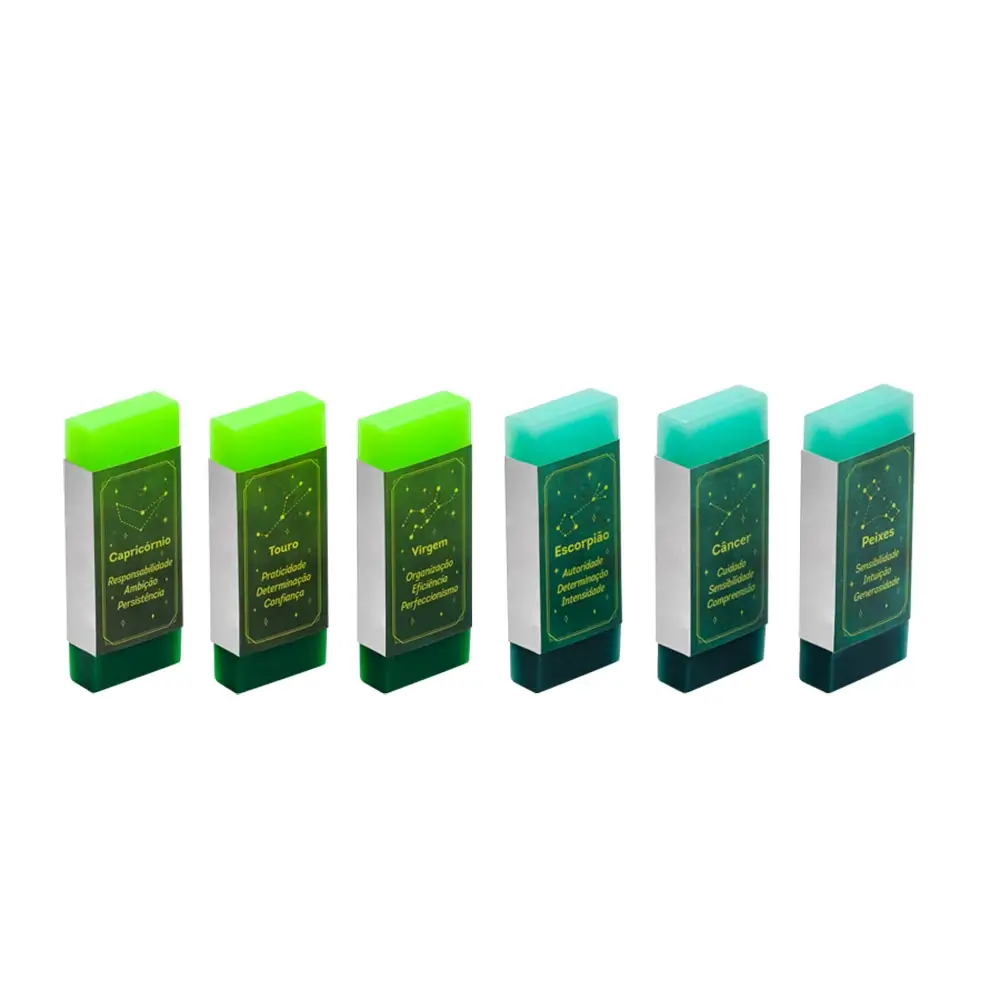 Borracha Signos - Degradê - Cores Sortidas - CX Display C/36 UN - Tris - Imagem 3