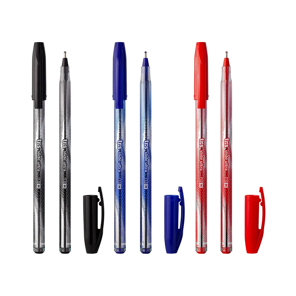 Caneta Esferográfica Slide Ultra - Cores Clássicas - 1.0mm - Pote C/50un - Tris - Imagem 2