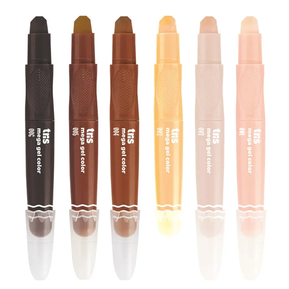 Giz Retrátil Mega Gel Color - Tons de Pele - 6 Cores - Tris - Imagem 2