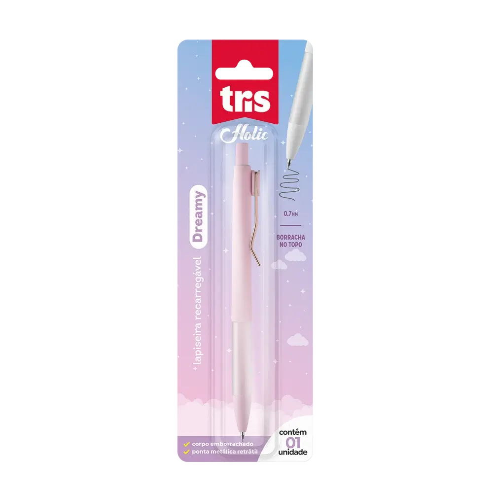 Lapiseira Holic Dreamy - 0.7mm - Cartela C/1 un - Tris - Imagem 4