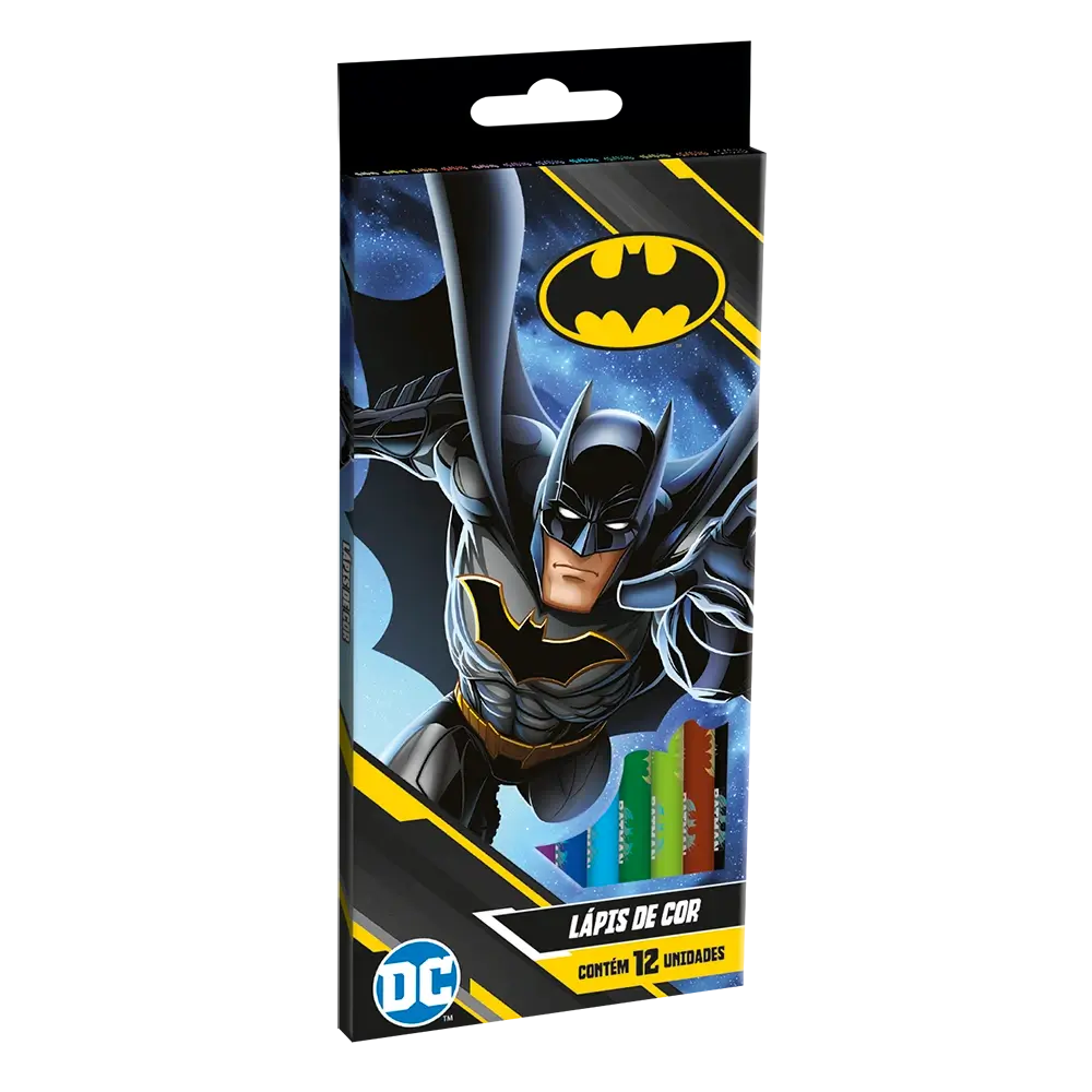Lápis de Cor - 12 Cores - Batman - Imagem 1