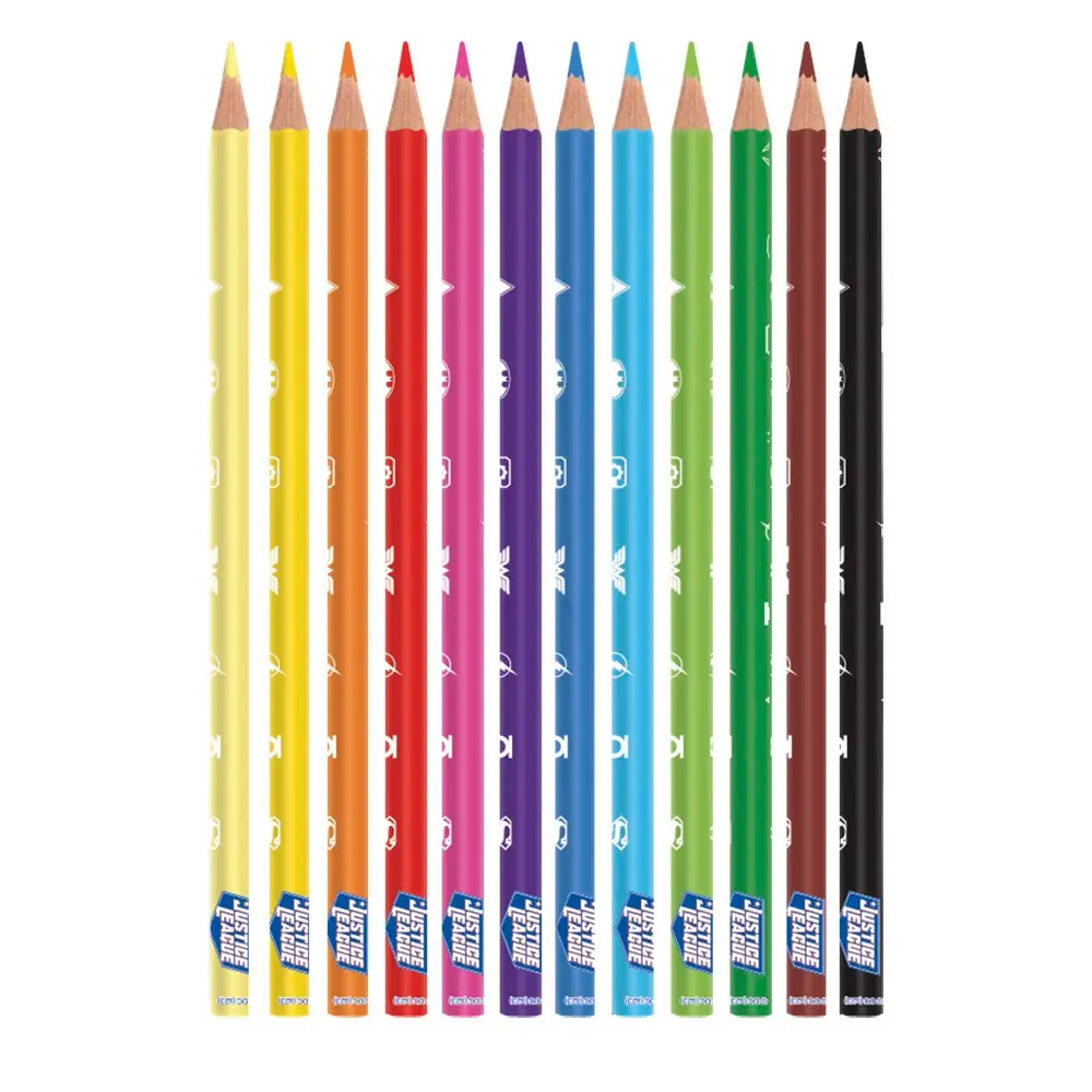 Lápis de Cor - 12 Cores - Liga da Justiça - Imagem 2