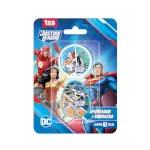 Kit Apontador com Depósito + Borracha - Cartela C/2 peças - Liga da Justiça - Thumbnail 1