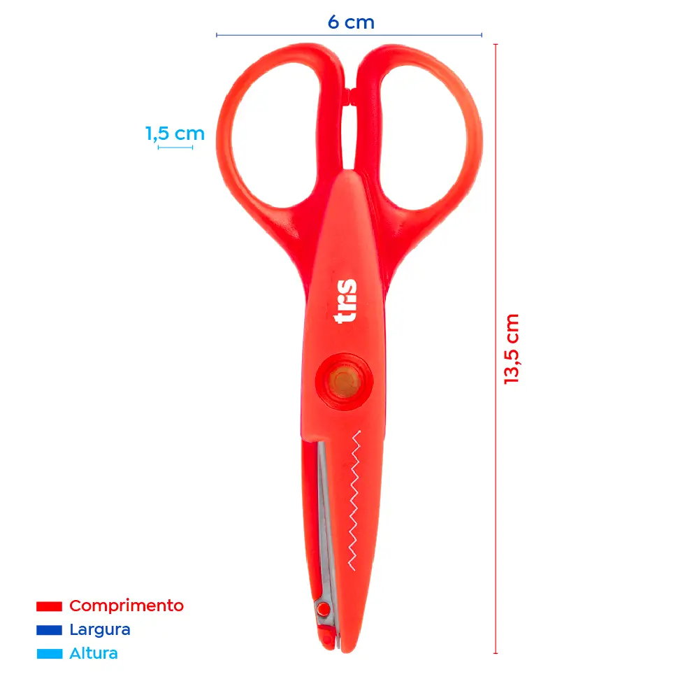 Tesoura Artística Craft 135 - 135mm - Display C/24 un - Tris - Imagem 4