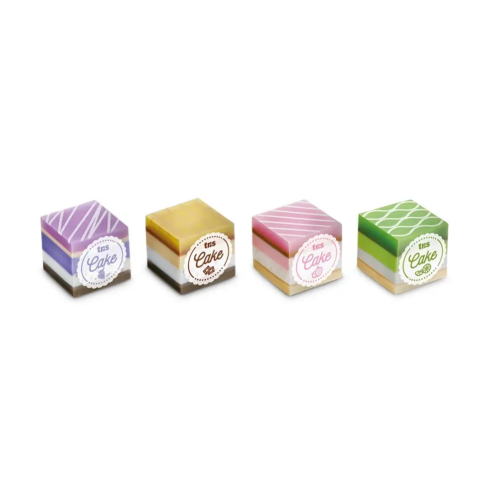 Borracha Cake Holic Docinhos - Cores e Cheiros Sortidos - Cartela C/2 un- Tris - Imagem 2