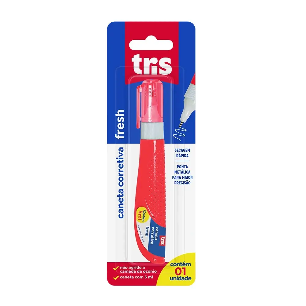 Caneta Corretiva Fresh - 5Ml - Cart C/1 UN - Tris - Imagem 1