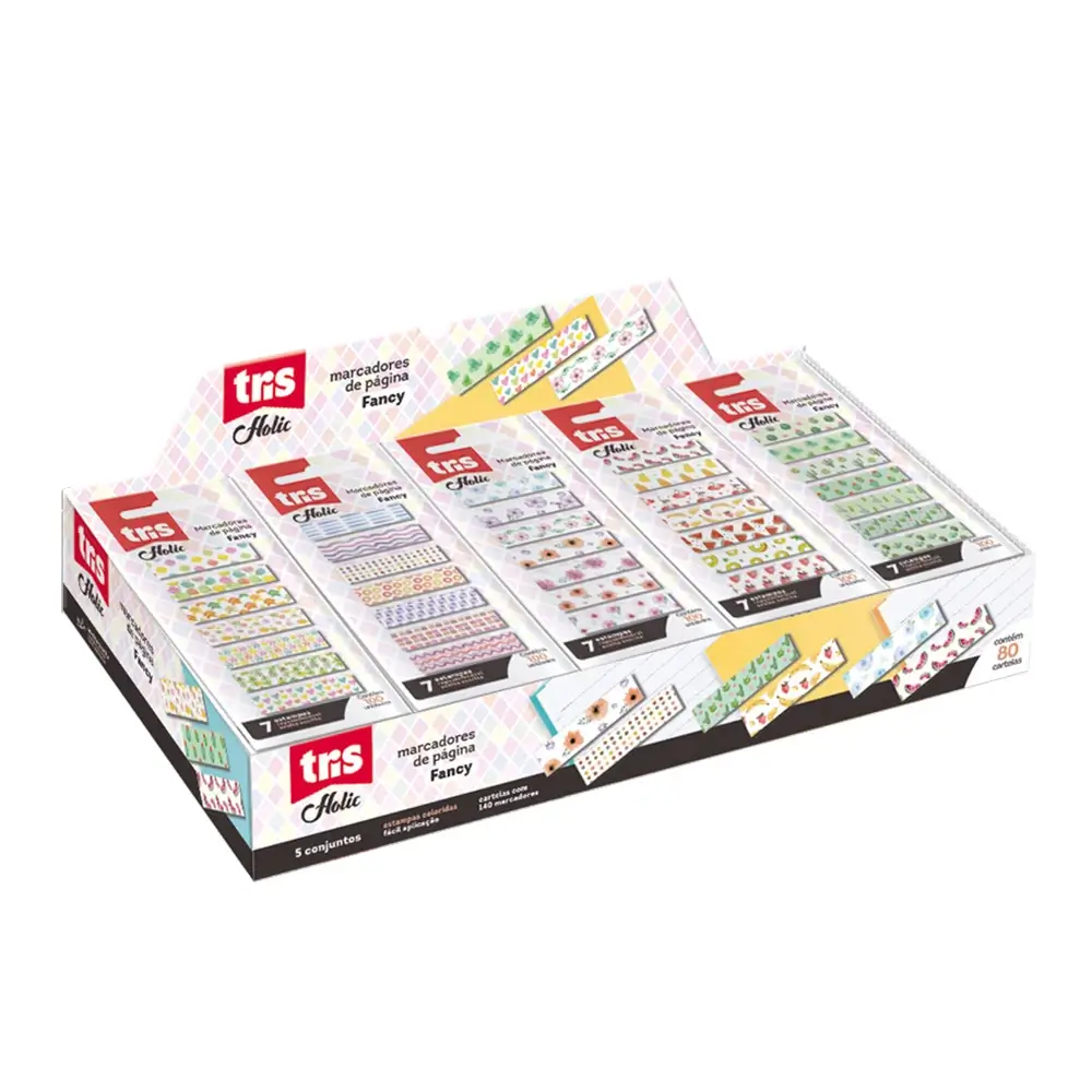 Marcador de Página Autoadesivo Holic Pop Fancy - Display C/80 un Cartela C/100 un - Tris - Imagem 1