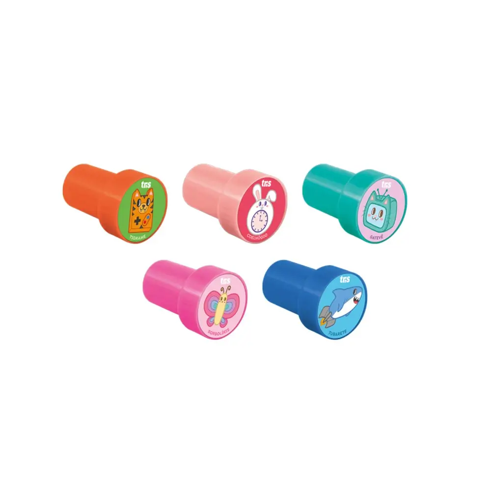 Carimbo Autotintado Animalucos - Cartela C/5 un - Tris - Imagem 2