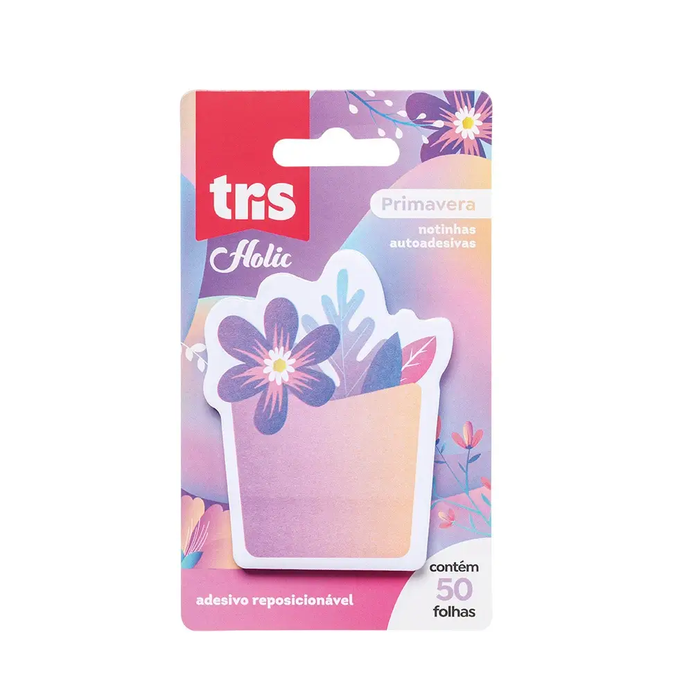 Notas Autoadesivas Primavera Holic Garden - Cartela C/50 Folhas - Tris - Imagem 1