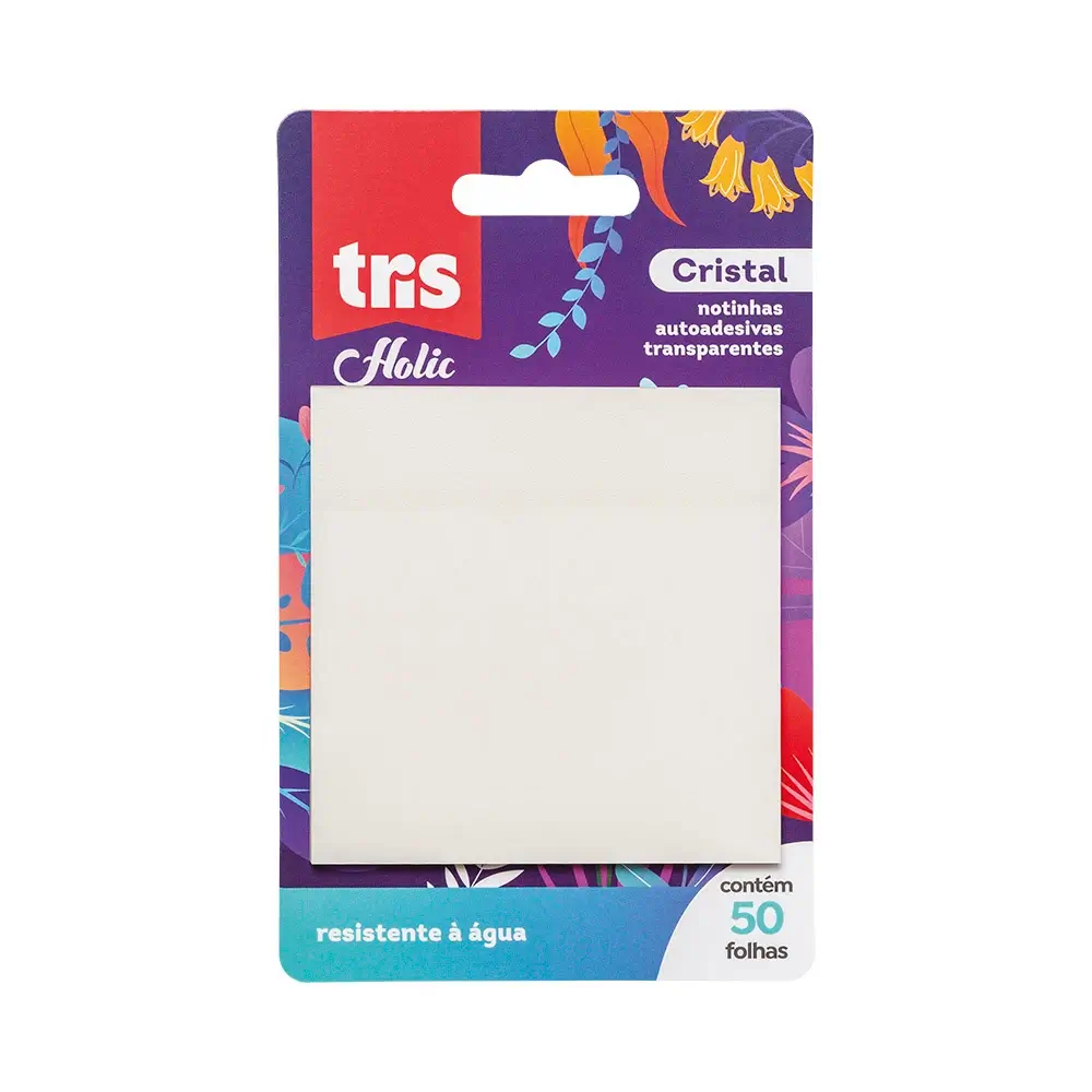 Notas Autoadesivas Cristal Holic Garden - Cartela C/50 Folhas - Tris - Imagem 1