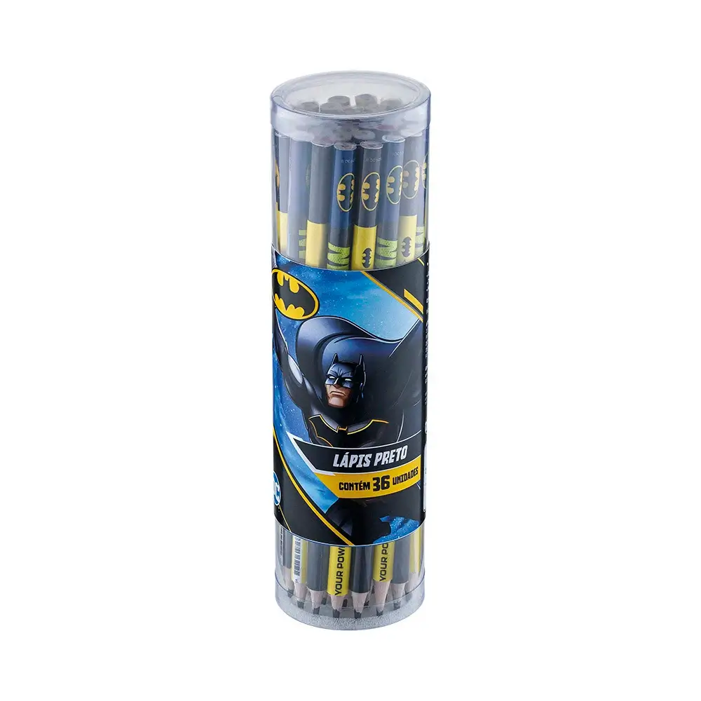 Lápis Preto - HB - Pote C/36 un - Batman - Imagem 1