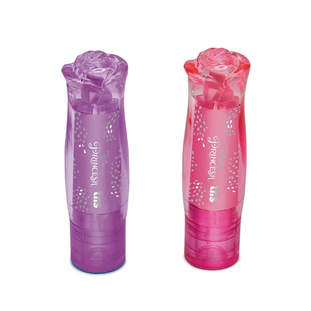 Kit Borracha Batom + Lapiseira 0.7mm - Cartela C/2 peças - Princesas - Imagem 3