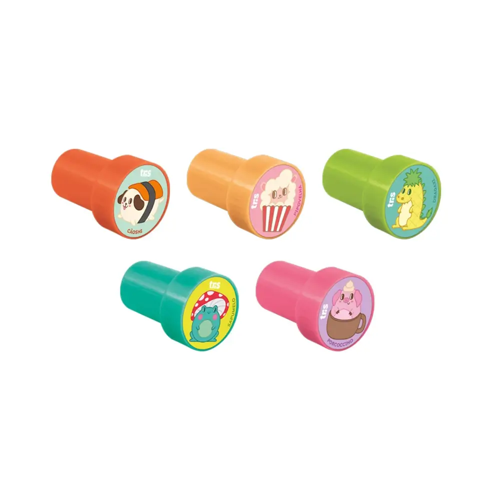 Carimbo Autotintado Animaluco Comidinhas - Cartela C/5 un - Tris - Imagem 2