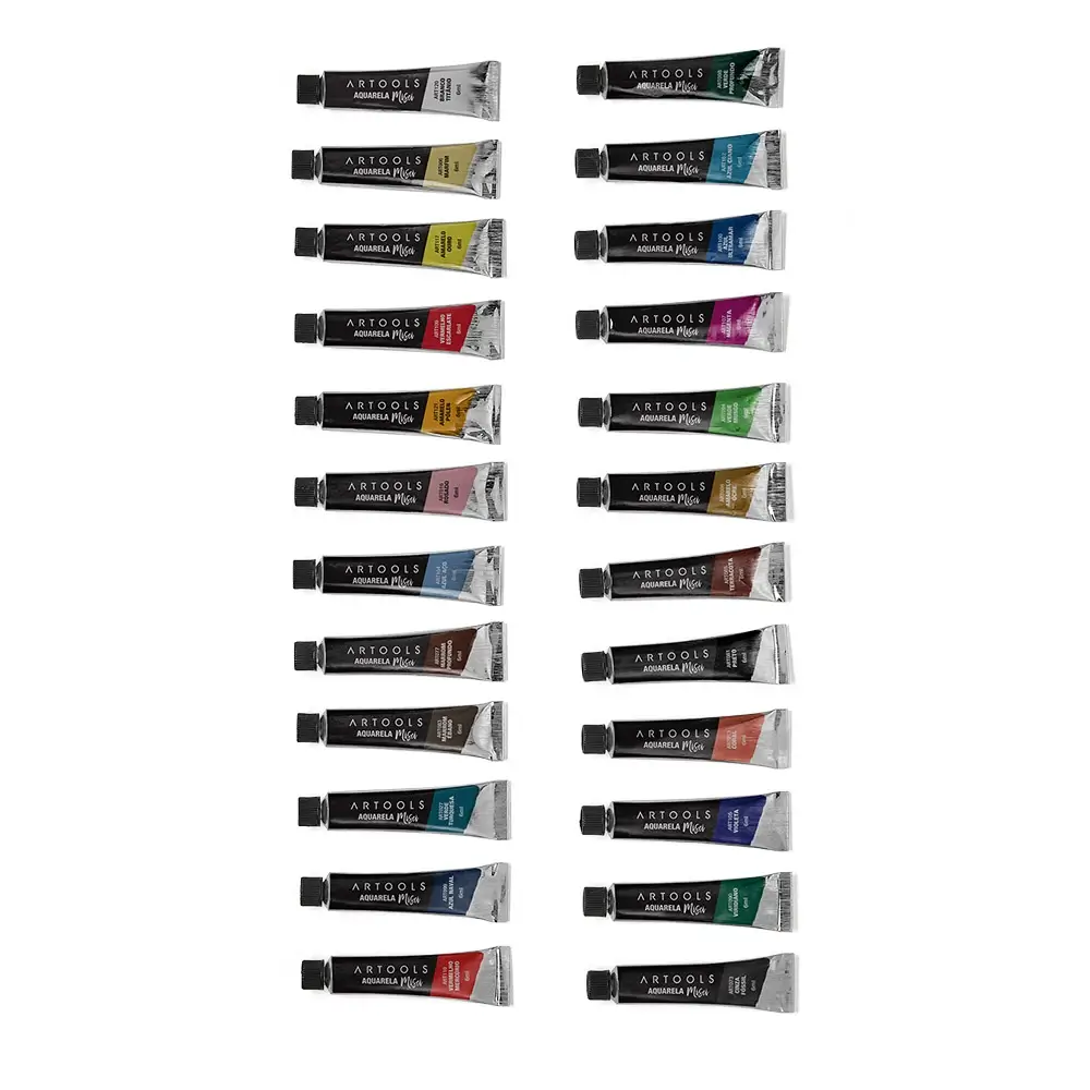 Aquarela Bisnaga Misci - 6ml - Conjunto C/24 cores - Artools - Imagem 3