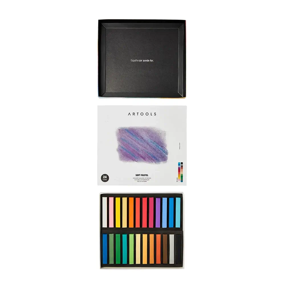 Pastel Seco Soft – Conjunto C/24 Cores - Artools - Imagem 2