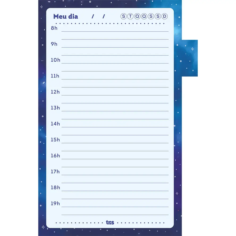 Kit de Notas Autoadesivas Holic Cosmos - To Do List - 125mm X 100mm - Pasta C/72 Folhas - Tris - Imagem 3