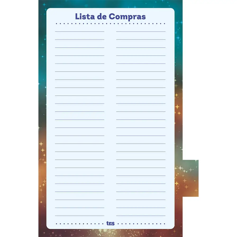 Kit de Notas Autoadesivas Holic Cosmos - To Do List - 125mm X 100mm - Pasta C/72 Folhas - Tris - Imagem 6