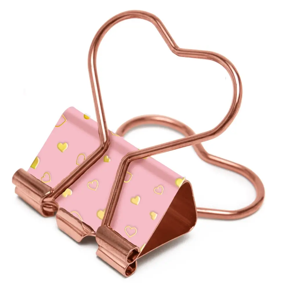 Prendedor de Papel Holic Dreamy Coração - Colorido - 25mm - Polybag C/6un - Tris - Imagem 2