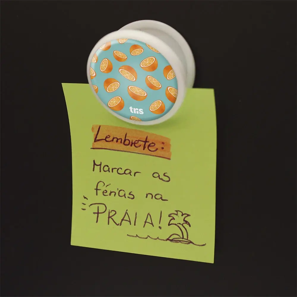 Prendedor de Papel Magnetico Holic Tropical - Caixa C/4 un - Tris - Imagem 3