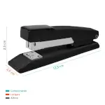 Grampeador B5945M - 26/6 - 25 Folhas - Metálico - Preto - Caixa C/1 un - Bazze - Thumbnail 3