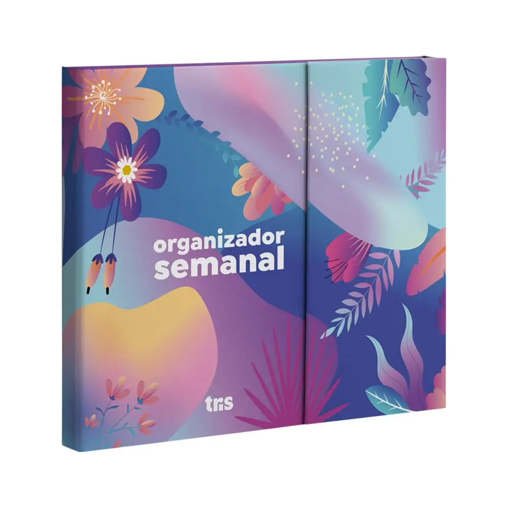Kit de Notas Autoadesivas Orvalho Holic Garden - Organizador Semanal - 5 Blocos x 50 Folhas - Tris - Imagem 1