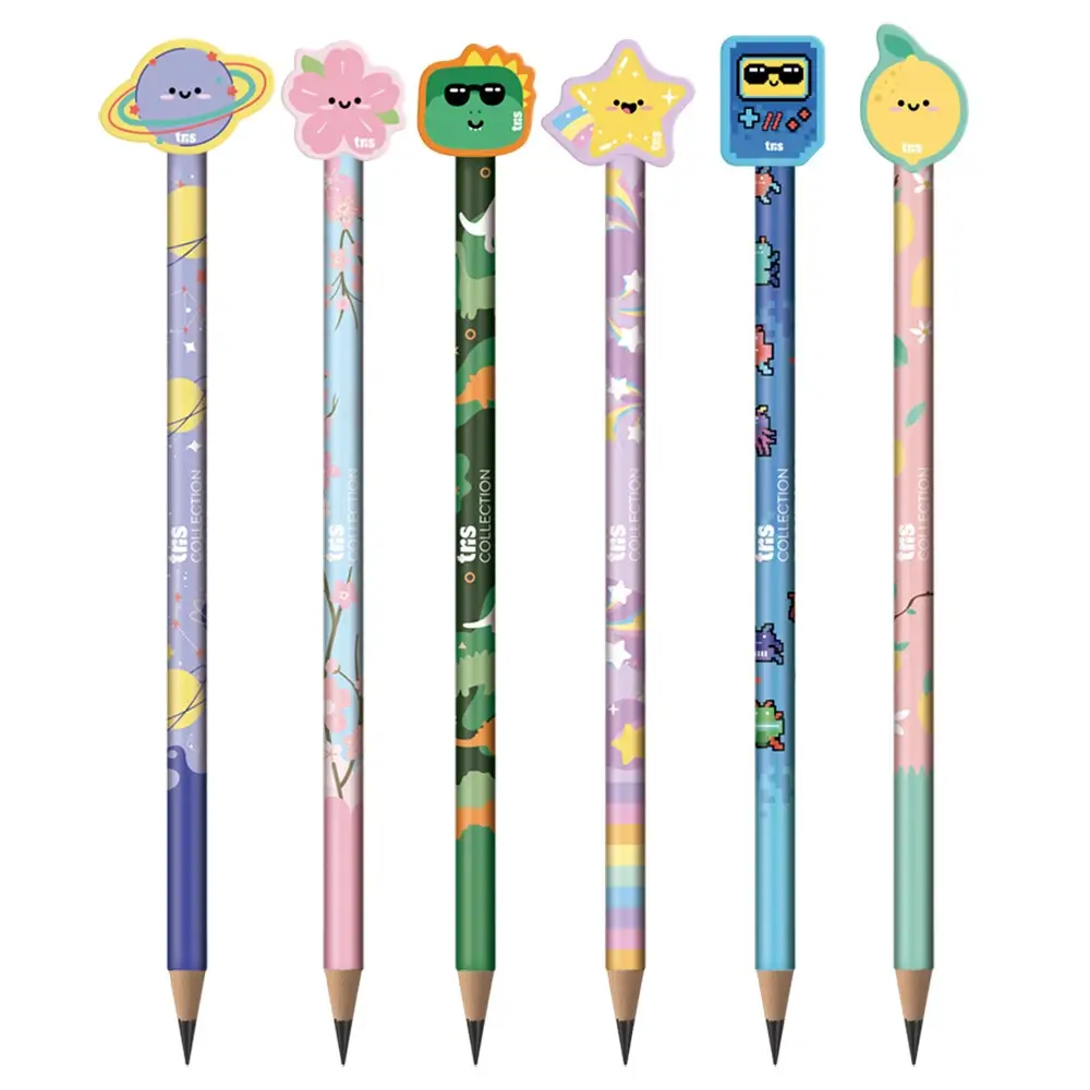 Lápis Grafite com Borracha Topper Fofurices - HB - Cartela C/2 un - Tris - Imagem 2