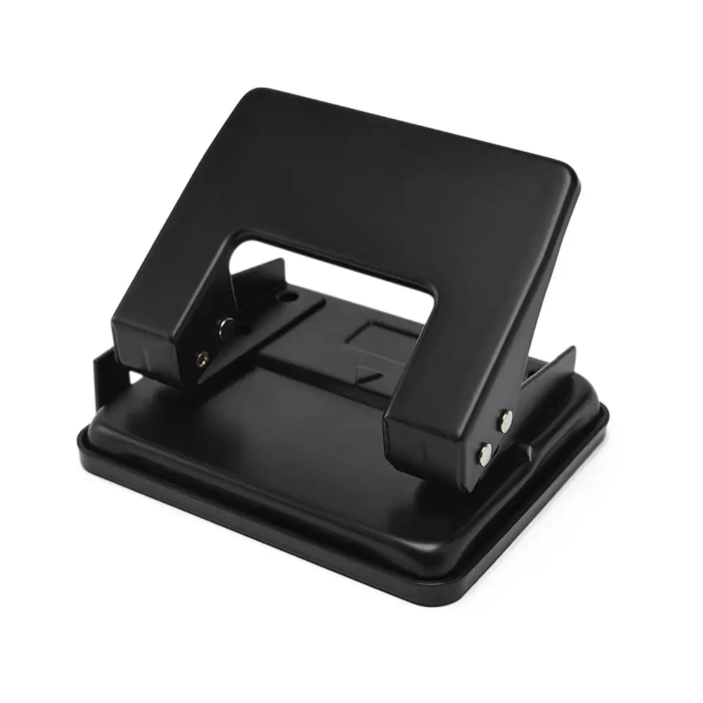 Perfurador B6220 - 2 Furros - 20 Folhas - Metálico - Preto - Caixa C/1 un - Bazze - Imagem 2