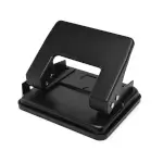 Perfurador B6220 - 2 Furros - 20 Folhas - Metálico - Preto - Caixa C/1 un - Bazze - Thumbnail 2