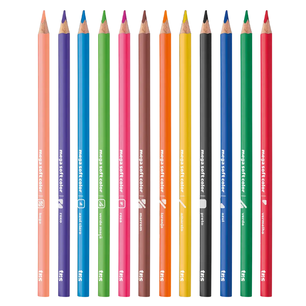 Lápis de Cor Mega Soft Color - 48 Cores - Tris - Imagem 2