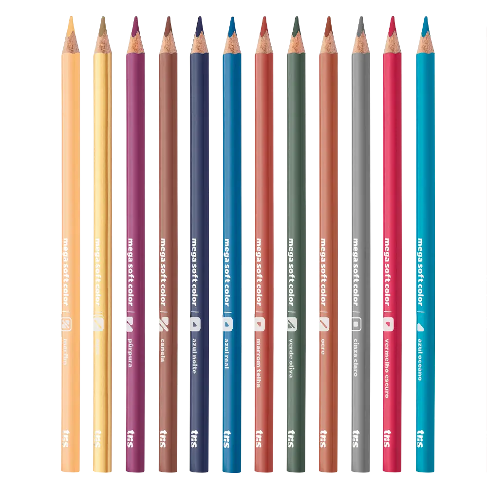 Lápis de Cor Mega Soft Color - 48 Cores - Tris - Imagem 4