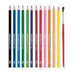 Lápis de Cor Mega Aquarell - 12 Cores + 1 Pincel - Tris - Thumbnail 2