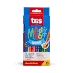 Lápis de Cor Mega Aquarell - 12 Cores + 1 Pincel - Tris - Thumbnail 1