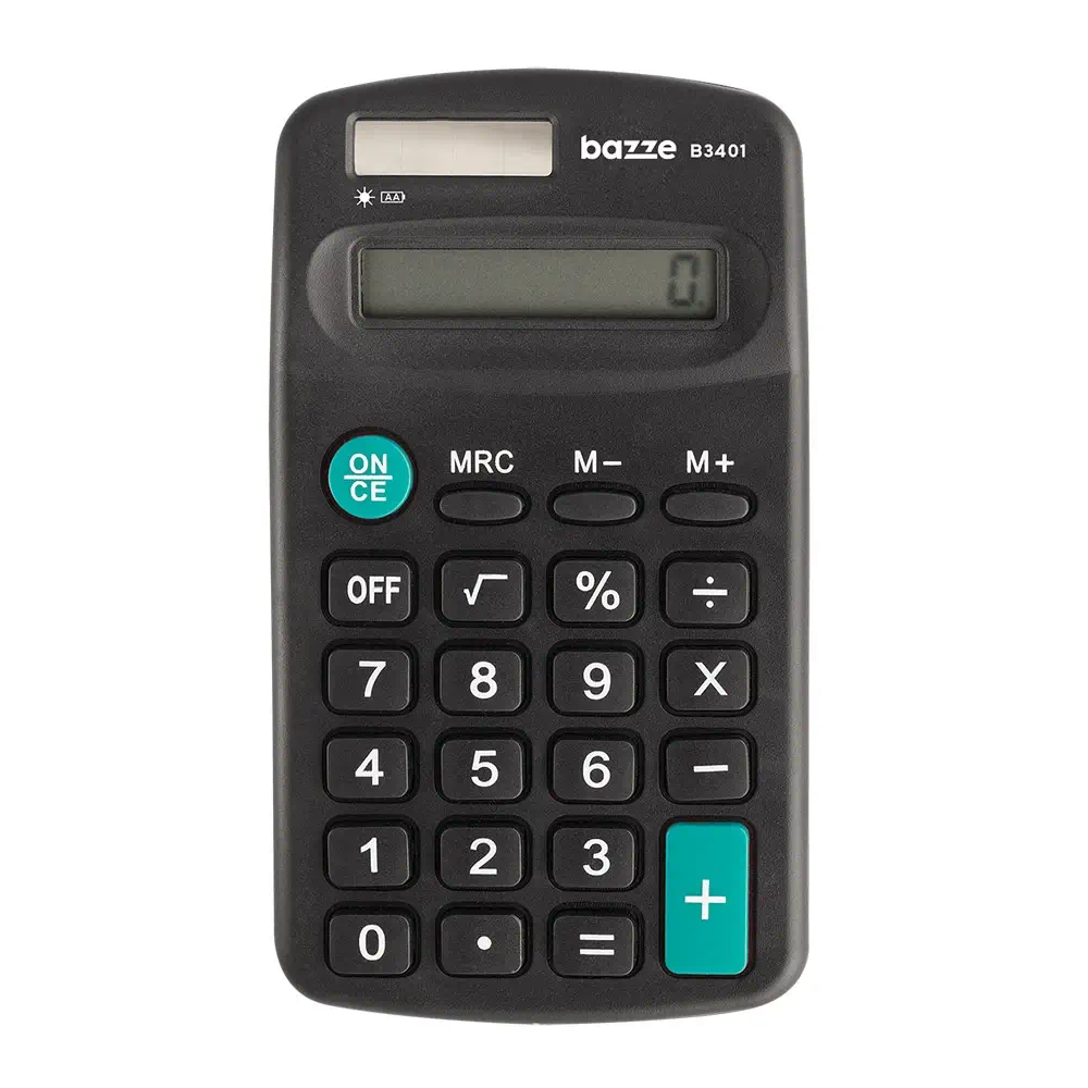 Calculadora de Bolso B3401 - 8 Dígitos - Caixa C/1 un - Bazze - Imagem 2