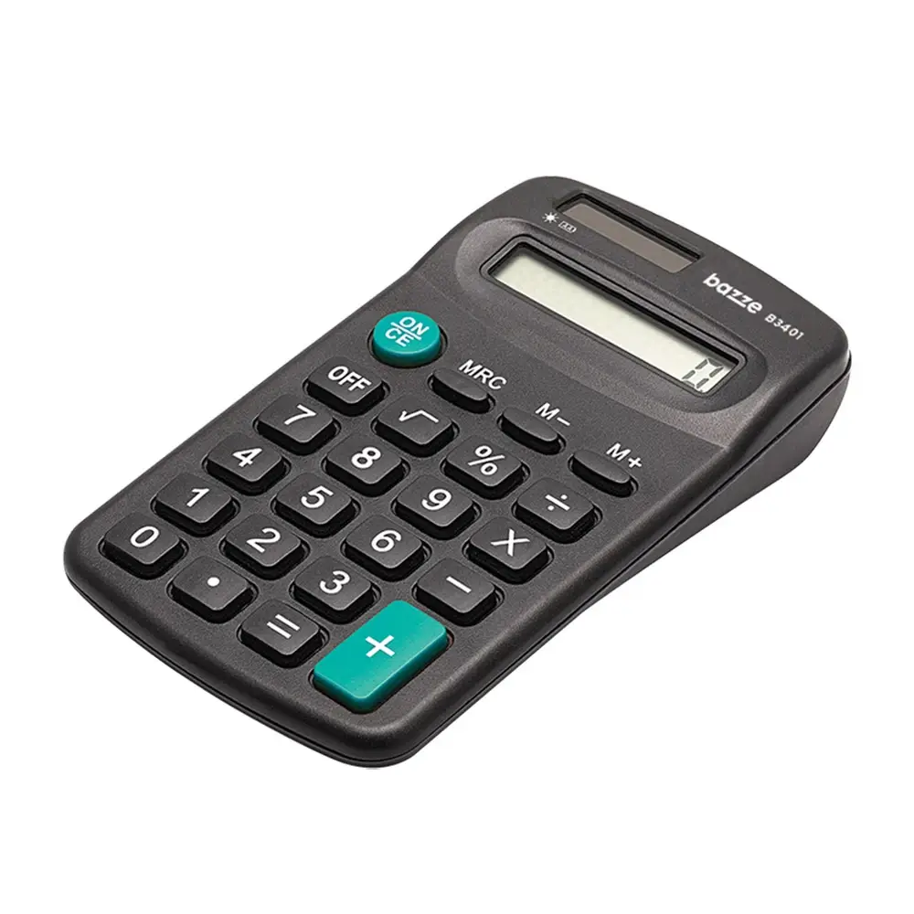 Calculadora de Bolso B3401 - 8 Dígitos - Caixa C/1 un - Bazze - Imagem 3