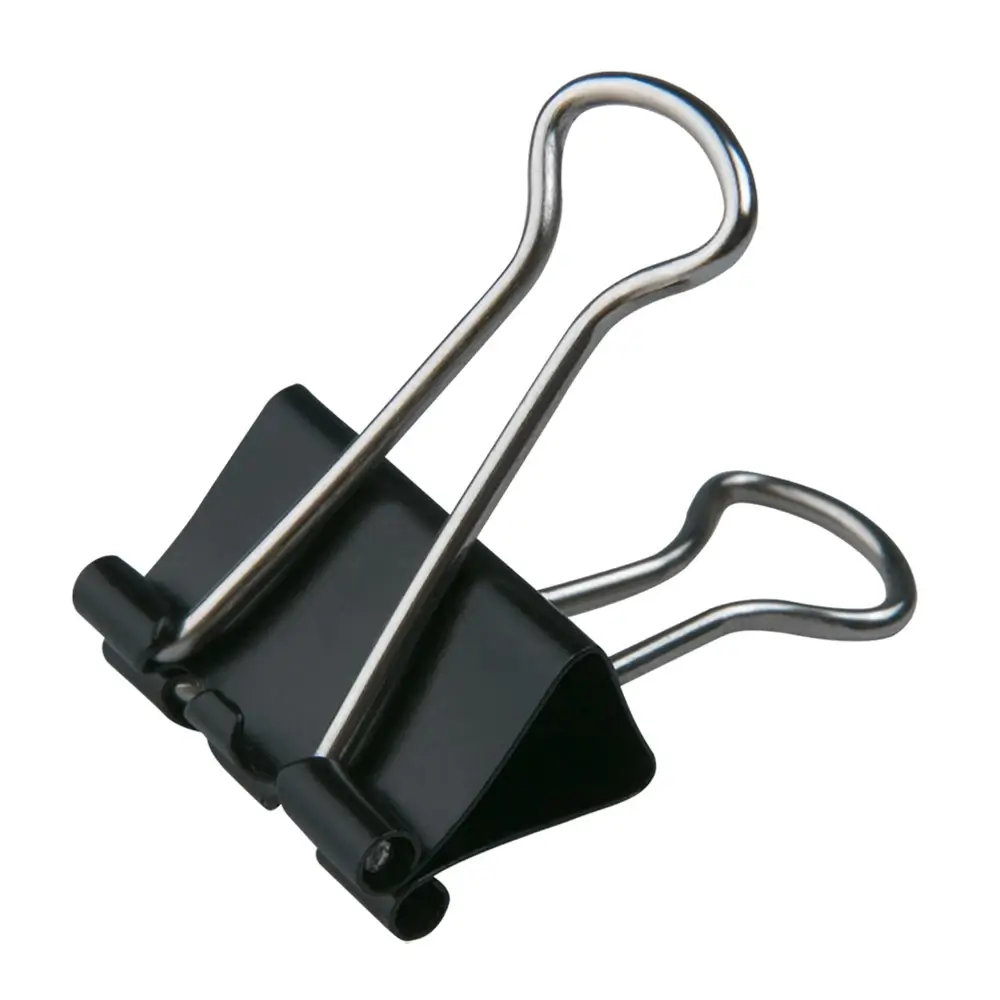 Prendedor de Papel - Preto - 41mm - Pote C/24 un - Bazze - Imagem 2