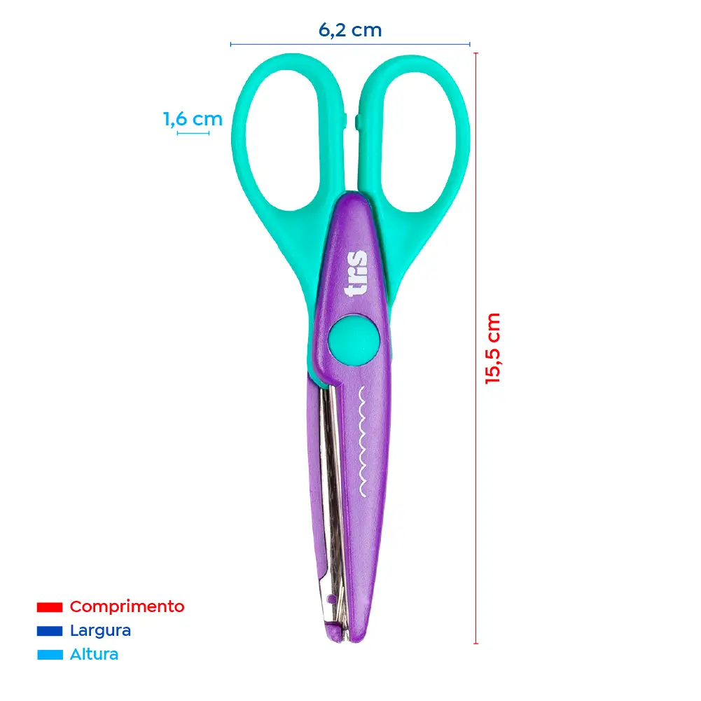 Tesoura Artística Craft 155 - 155mm - Display C/24 un - Tris - Imagem 4