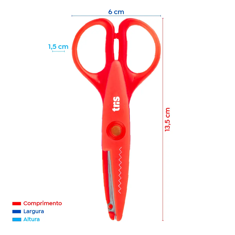 Tesoura Artística Craft 135 - 135mm - Cartela C/1 un - Tris - Imagem 3