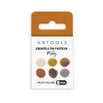Aquarela Pastilha Matiz - Tellure - 6 Cores - Artools - Thumbnail 1