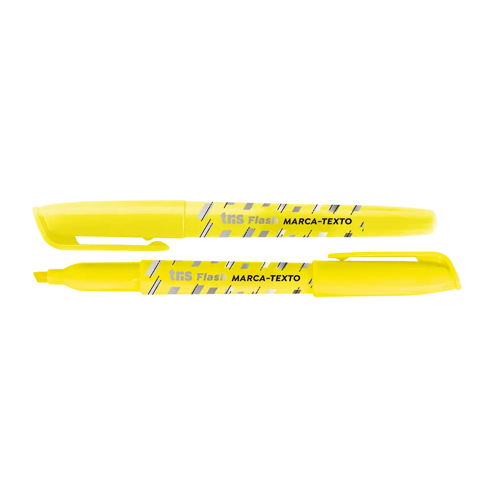 Marca-Texto Flash Neon - Amarelo - Display C/12 un - Tris - Imagem 2