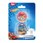 Kit Apontador com Depósito + Borracha - Cartela C/2 peças - Hot Wheels - Thumbnail 1