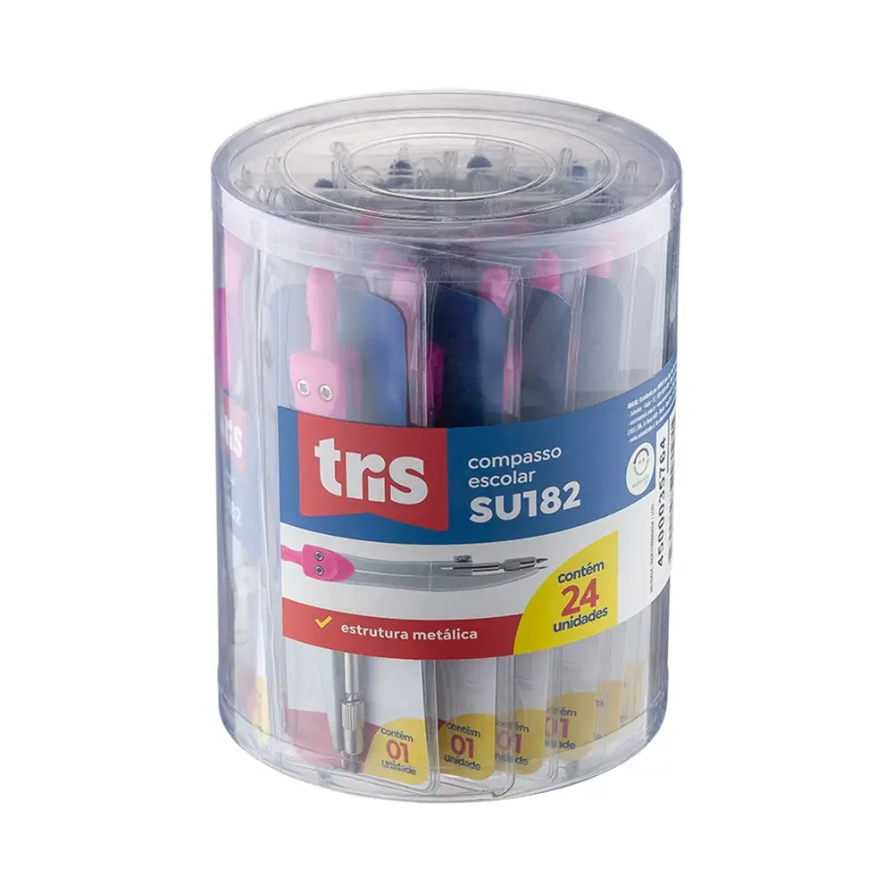 Compasso Su182 - Estojo Flexível C/1 un - Tris - Imagem 1