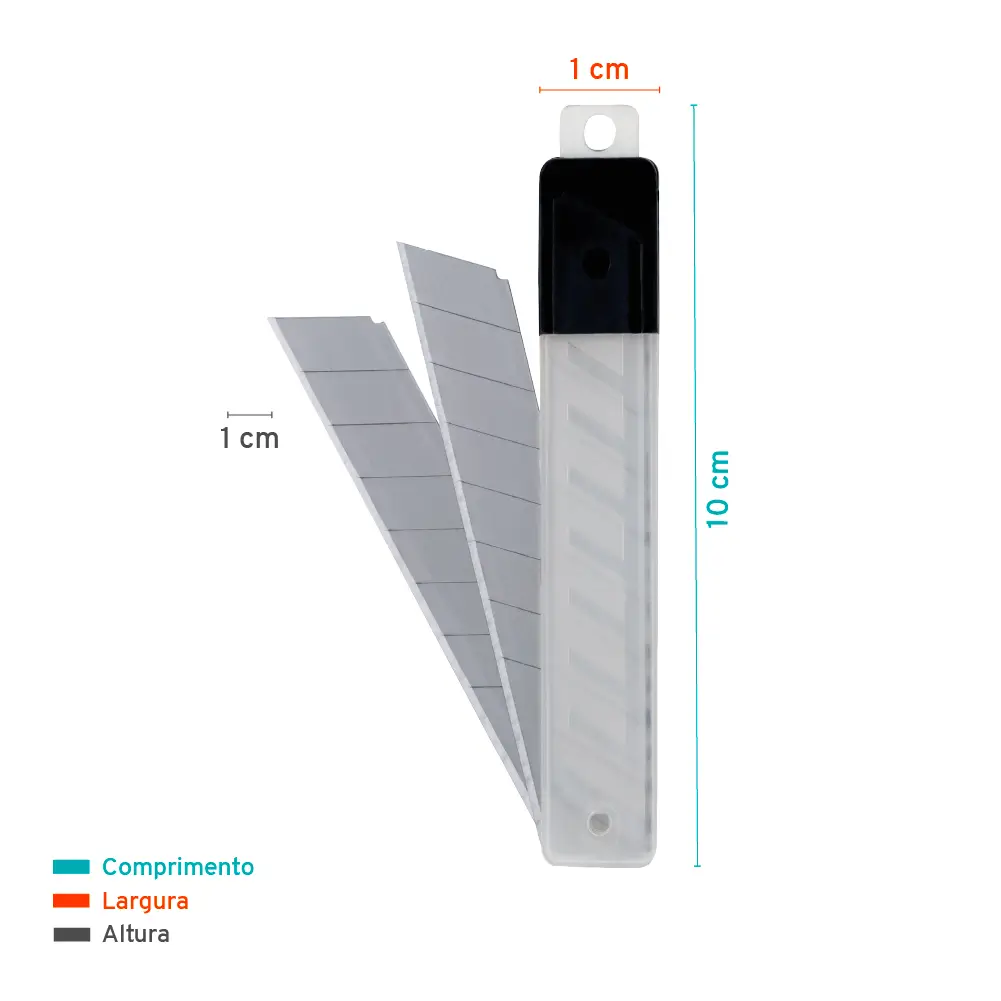 Lâmina Estreita B4011 - Caixa C/10 Tubos C/10 un - Bazze - Imagem 3