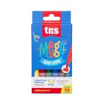 Hidrocor Ponta Grossa Mega Hidro Color - 6 Cores - Tris - Thumbnail 1